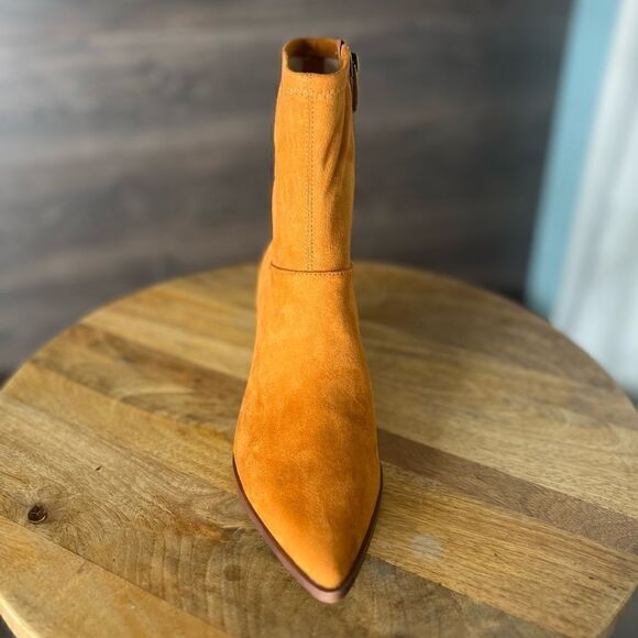 Franco Sarto Sammie Faux Suede Ankle Bootie in Whiskey Tan. Size 7. NWT! - Picture 10 of 16